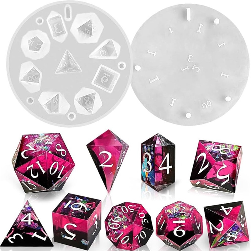 Resin Art Mould - Molde de silicone para dados de
