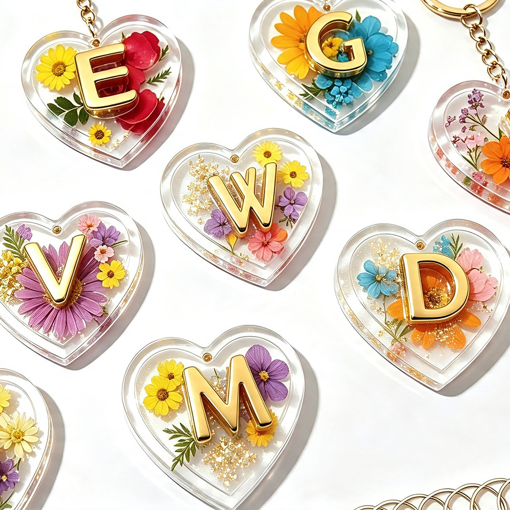 Resin Art Alphabet - Moldes de Silicone com 26 Letras
