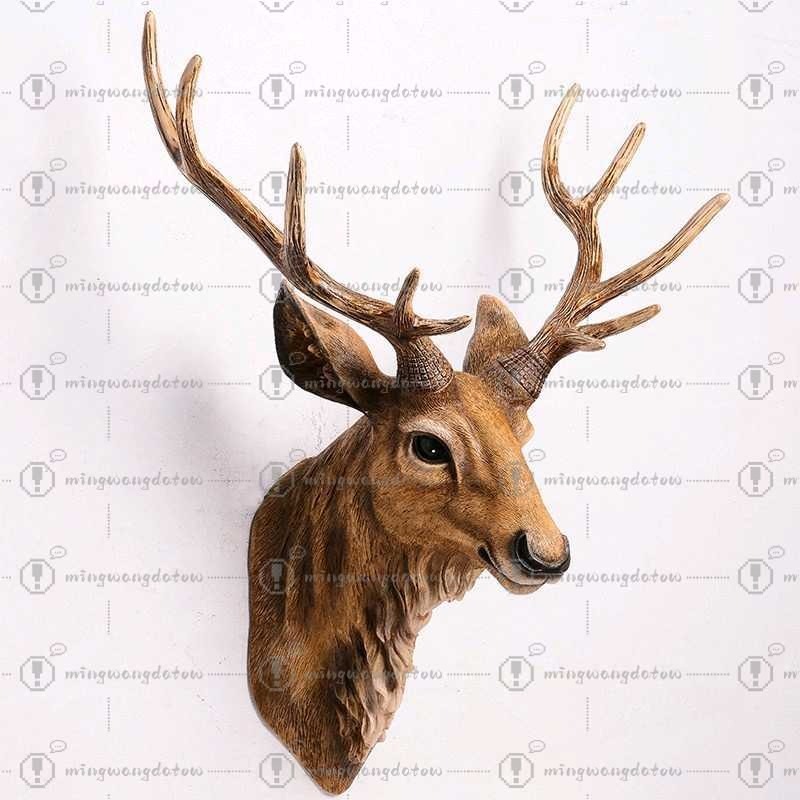 Resin Art And Decor - Cabeça de Veado Falsa de 17