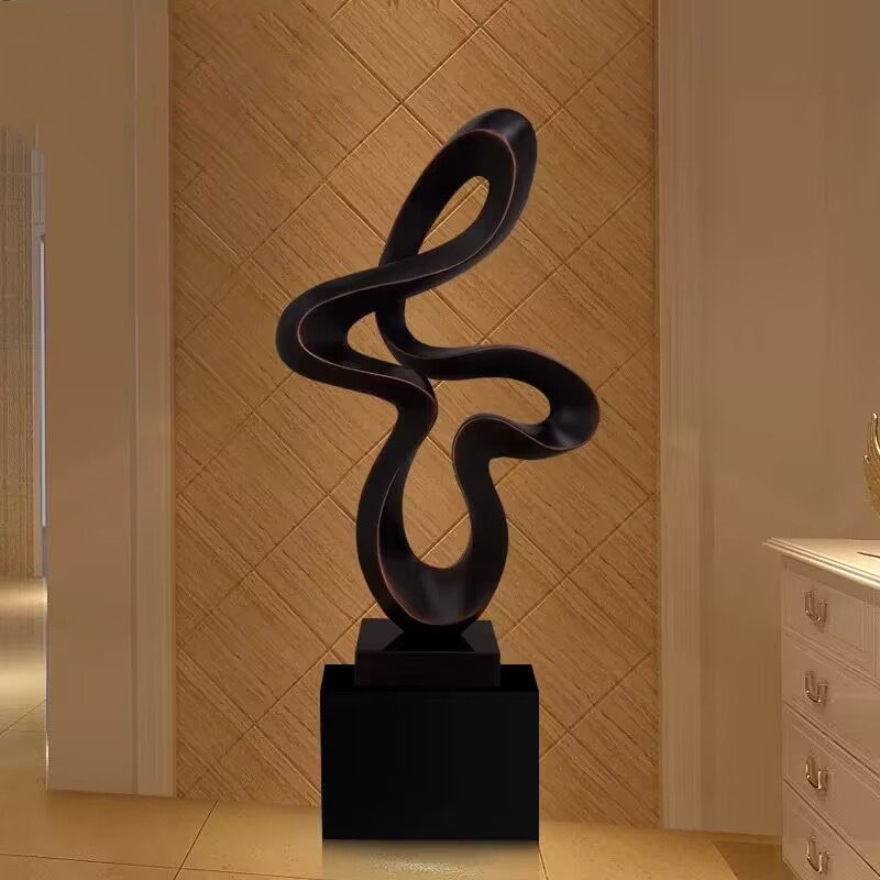 Resin Art Decoration Items - Grande escultura abstrata decoração lobby do