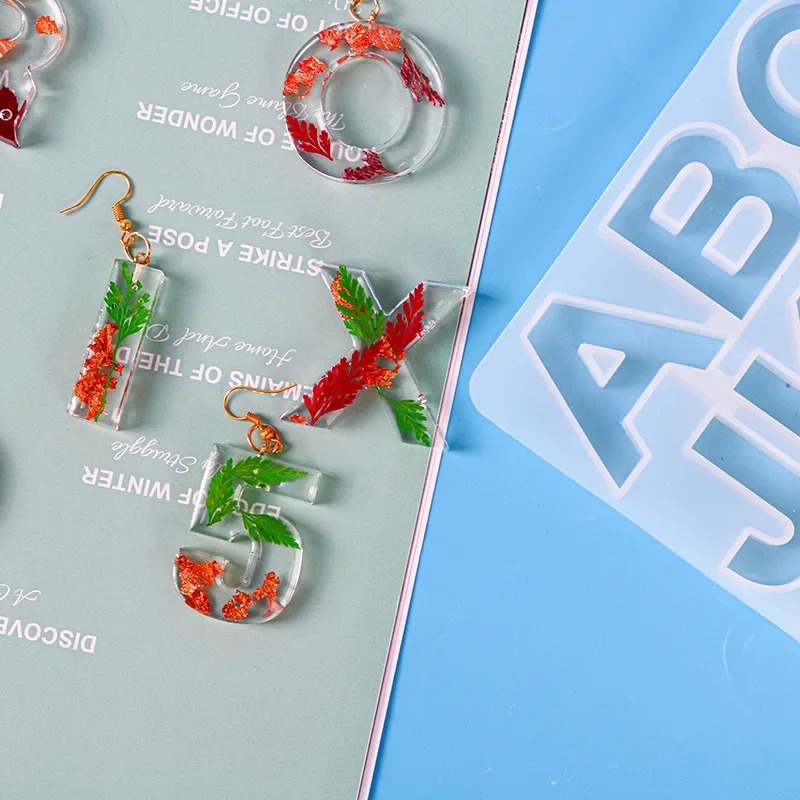 Molde de resina de silicone co - Resin Art Alphabet avaliação e preço