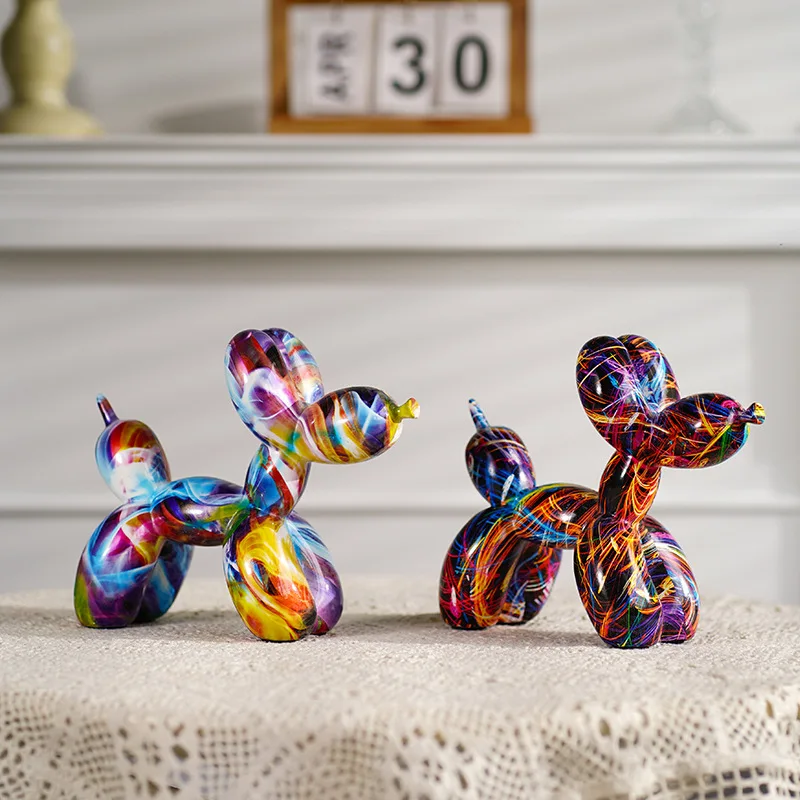 Resina Graffiti Balão Dog Figu - Resin Art Decoration Items avaliação e preço