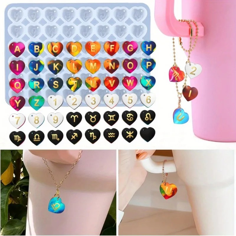 1 peça DIY Molde de Resina Epó - Resin Art Alphabet avaliação e preço