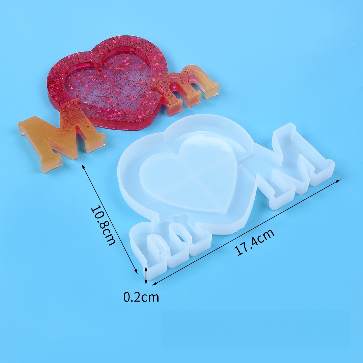 Molde de Silicone para Resina  - Resin Art Alphabet avaliação e preço