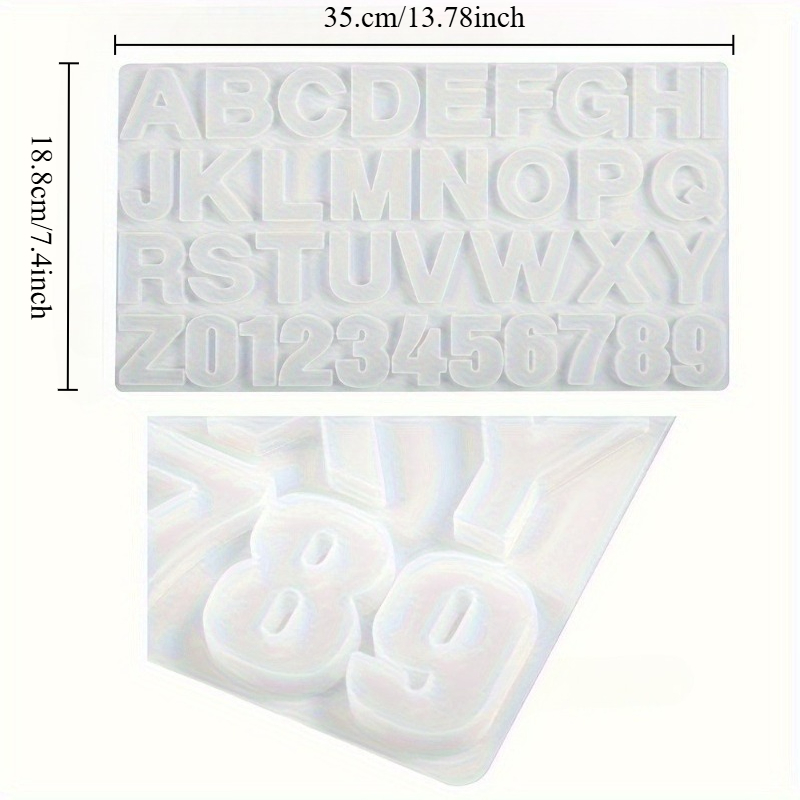 Molde de silicone para pingent - Resin Art Alphabet avaliação e preço