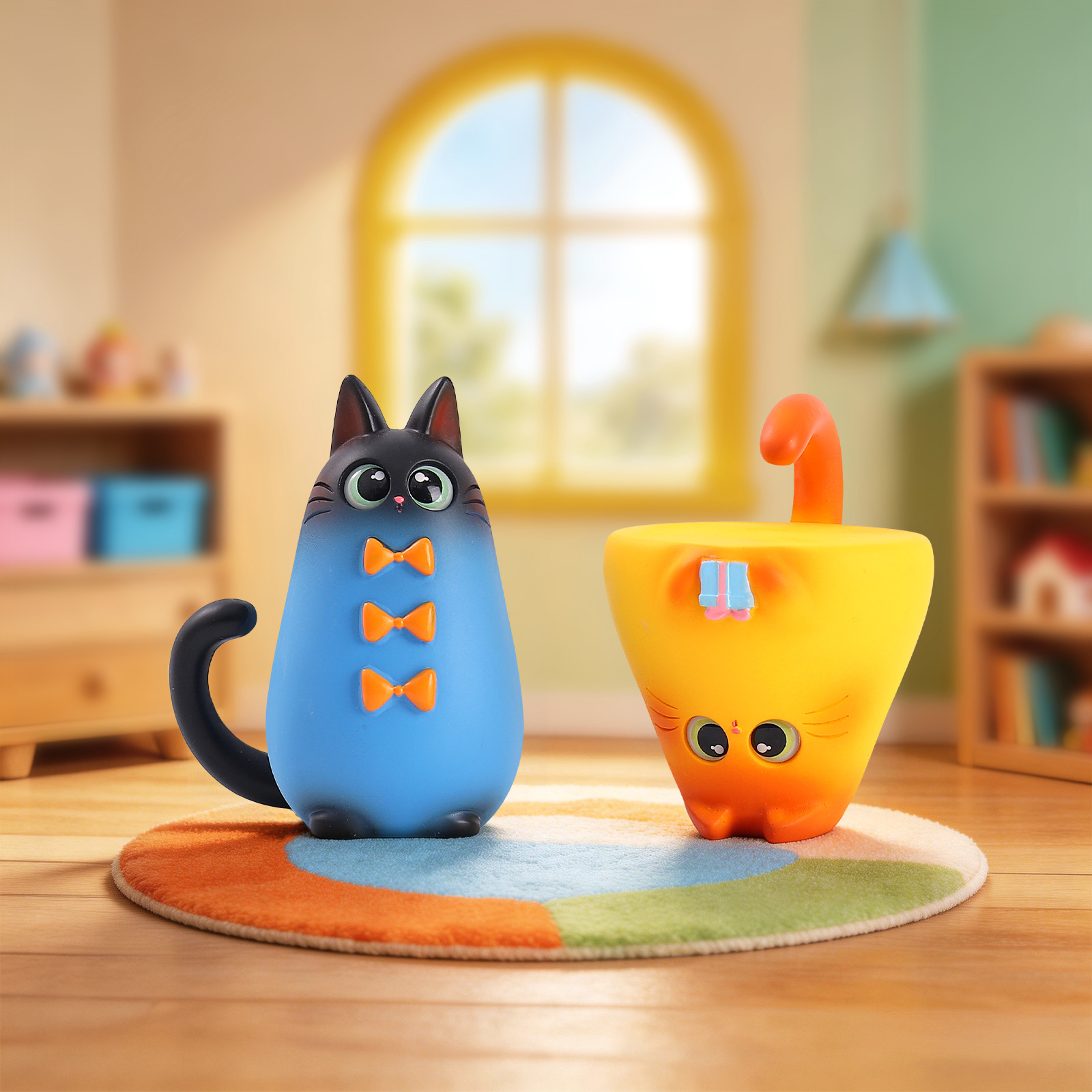 Figurinha de Gato em Caixa Sur - Resin Art Decoration Items avaliação e preço
