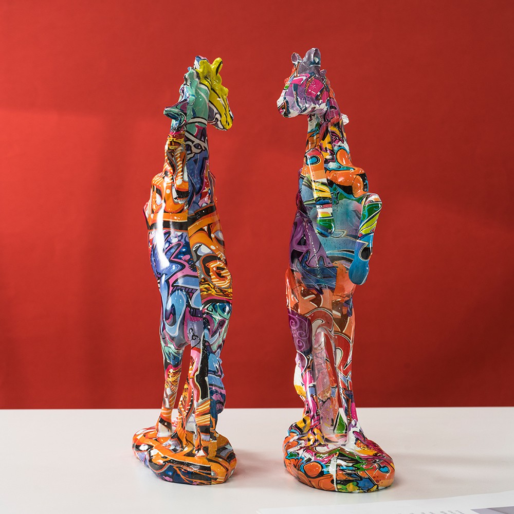 Estátua de cavalo graffiti, ar - Resin Art Decoration Items avaliação e preço