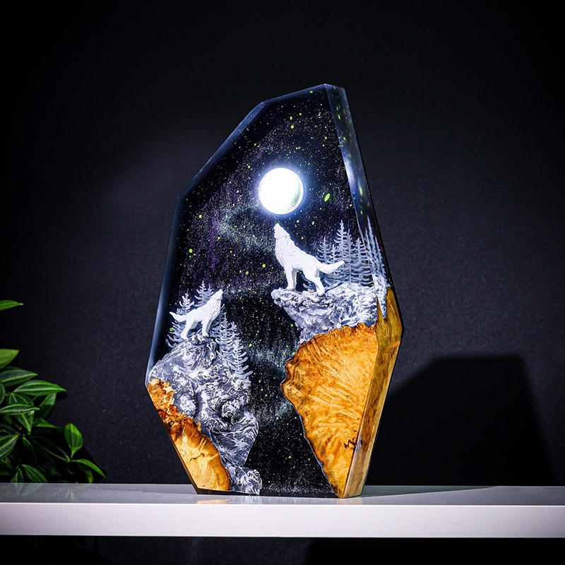 Luminária de Mesa de Resina co - Resin Art And Decor avaliação e preço