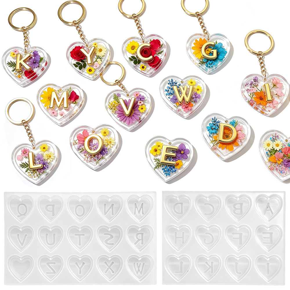 Moldes de Silicone com 26 Letr - Resin Art Alphabet avaliação e preço