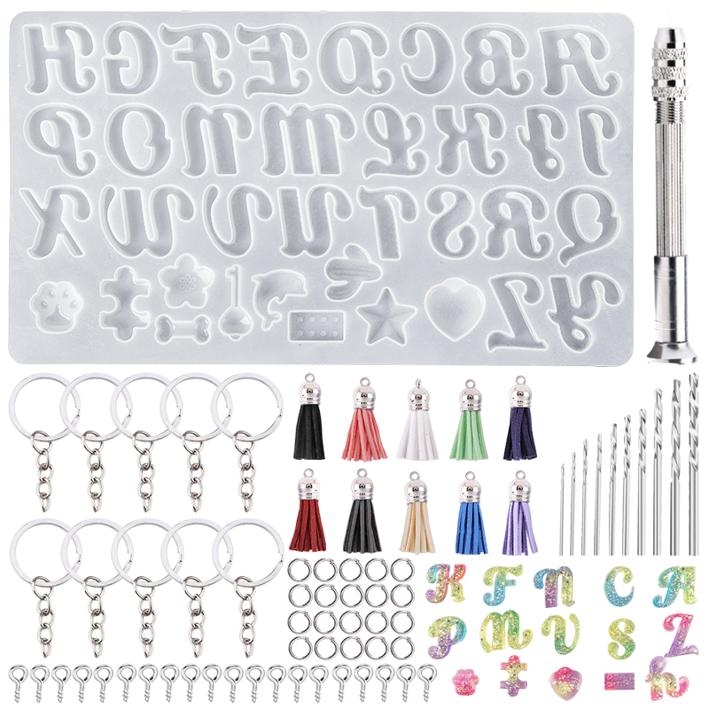 Alfabeto chaveiro moldes alfab - Resin Art Alphabet avaliação e preço
