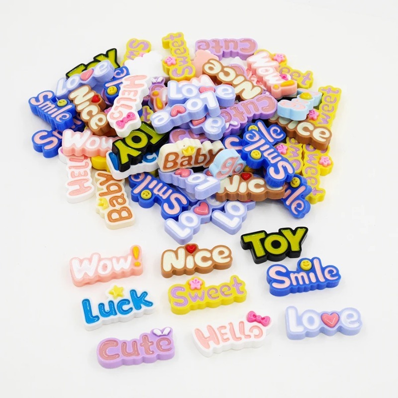 Flat Back Wow Sorte Nice Baby  - Resin Art Alphabet avaliação e preço