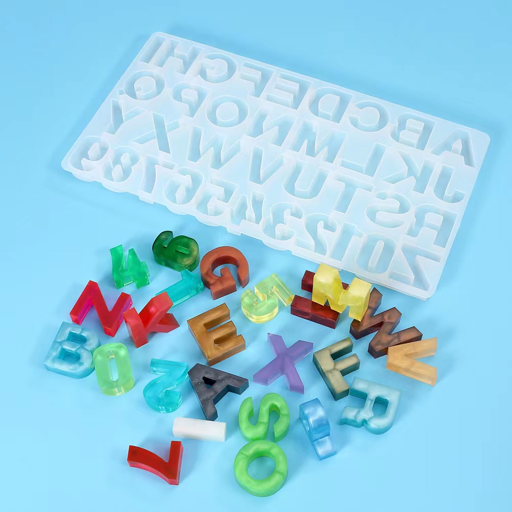Casa diy decoração 1pc cristal - Resin Art Alphabet avaliação e preço