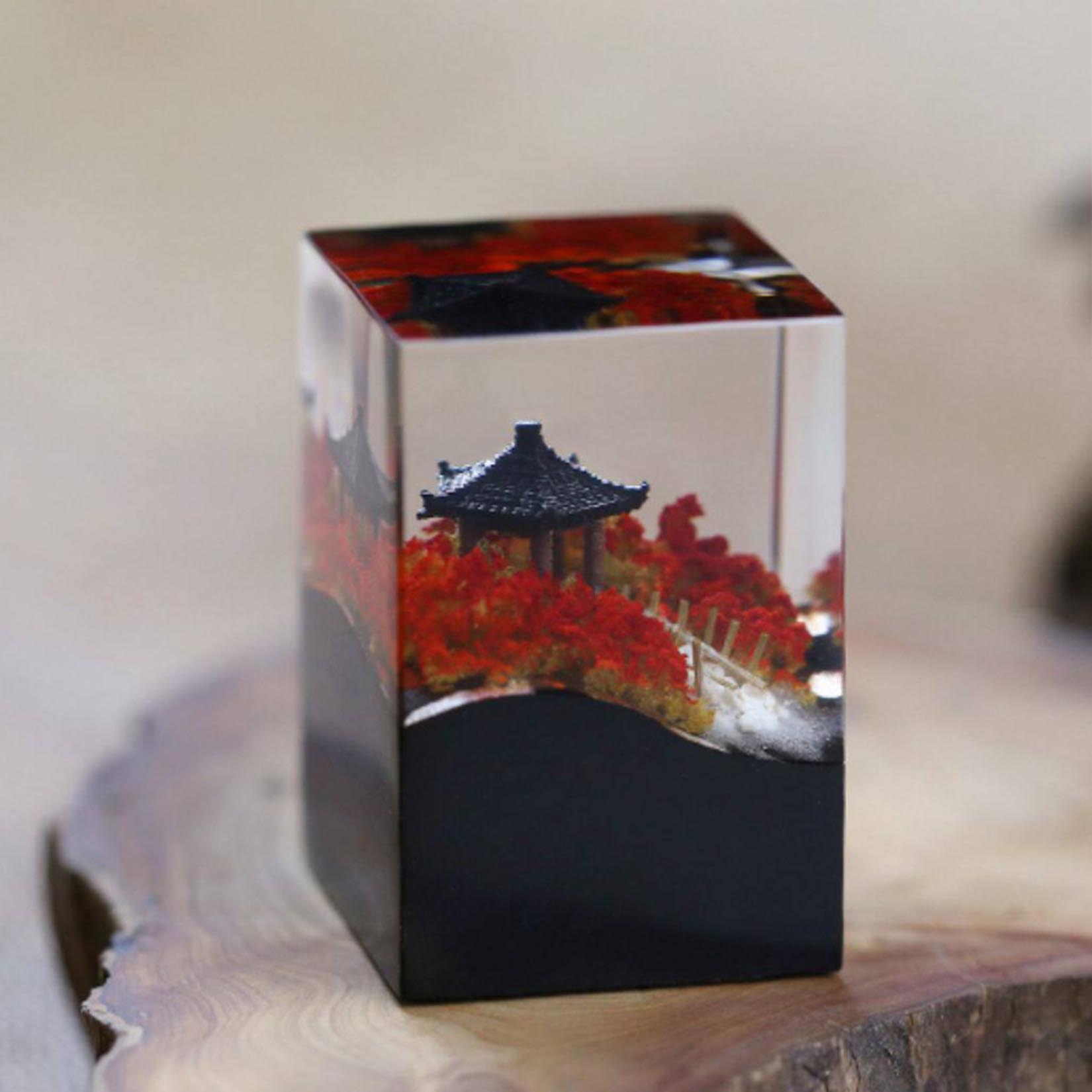 Selo de Pavilhão Chinês em Res - Resin Art Decoration Items avaliação e preço