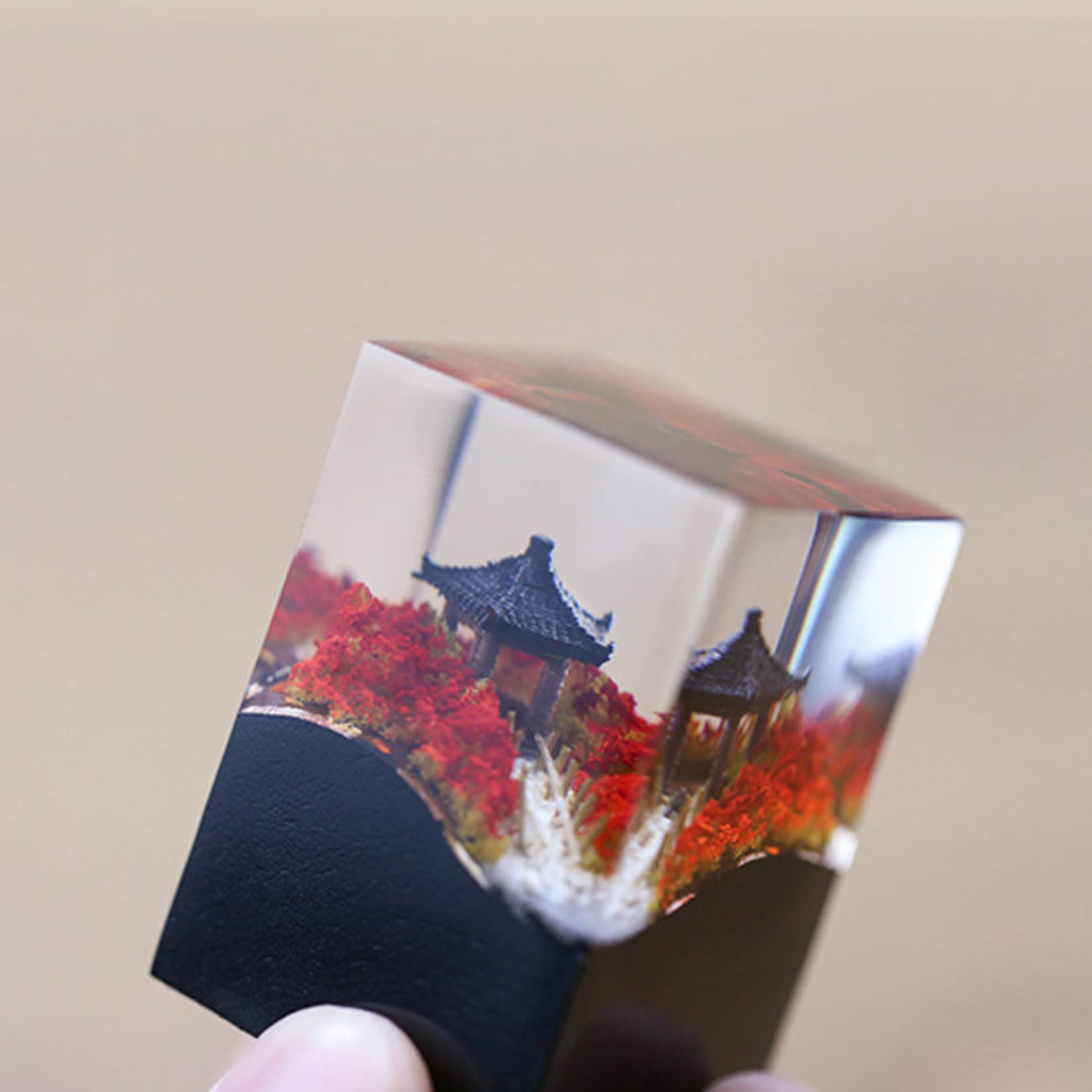 Selo de Pavilhão Chinês em Res - Resin Art Decoration Items avaliação e preço