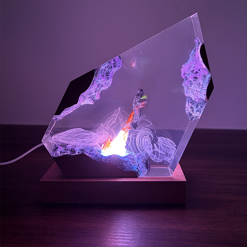 Luminária de Mesa de Resina co - Resin Art And Decor avaliação e preço
