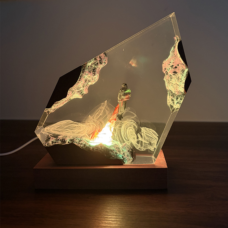 Luminária de Mesa de Resina co - Resin Art And Decor avaliação e preço