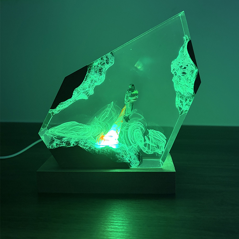 Luminária de Mesa de Resina co - Resin Art And Decor avaliação e preço