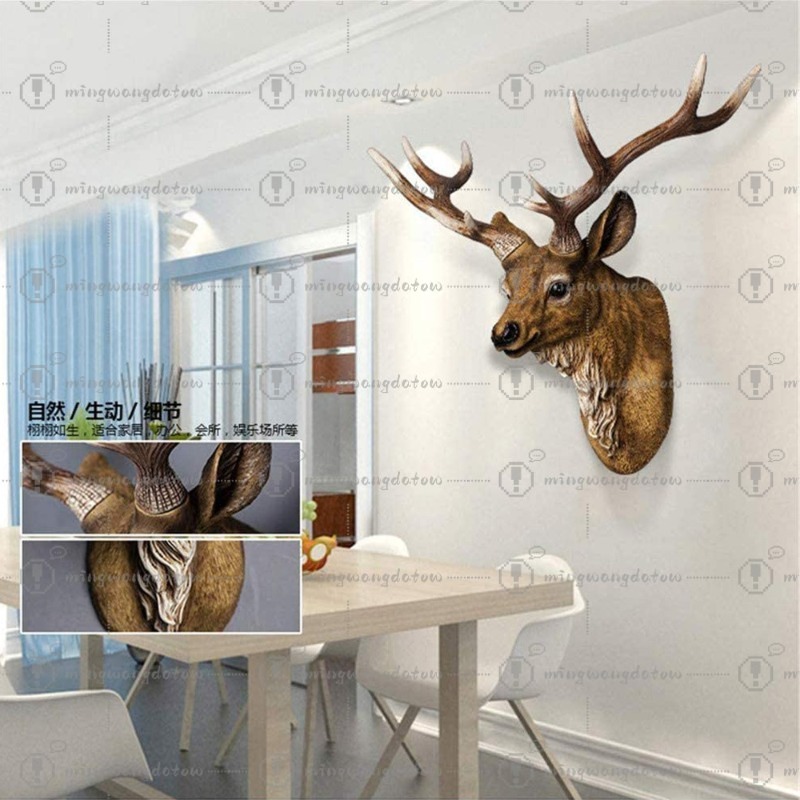 Cabeça de Veado Falsa de 17 Po - Resin Art And Decor avaliação e preço