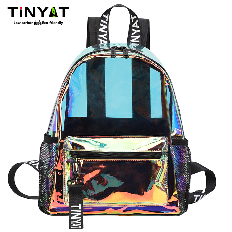 TINYAT Mochilas transparentes  - Resin Art Alphabet avaliação e preço
